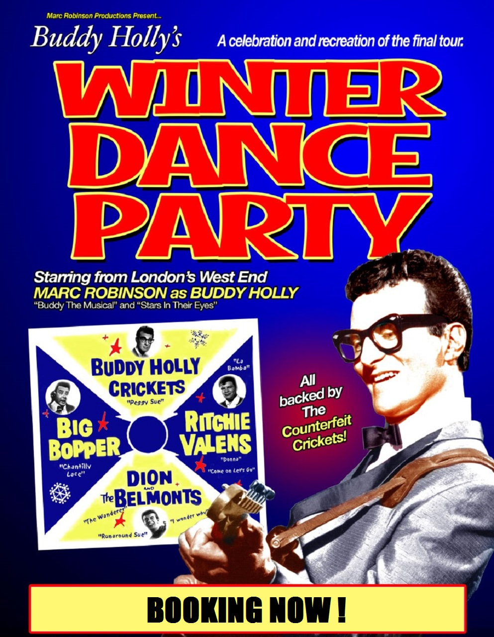 Poster for 'Buddy Holly's Winter Dance Party'